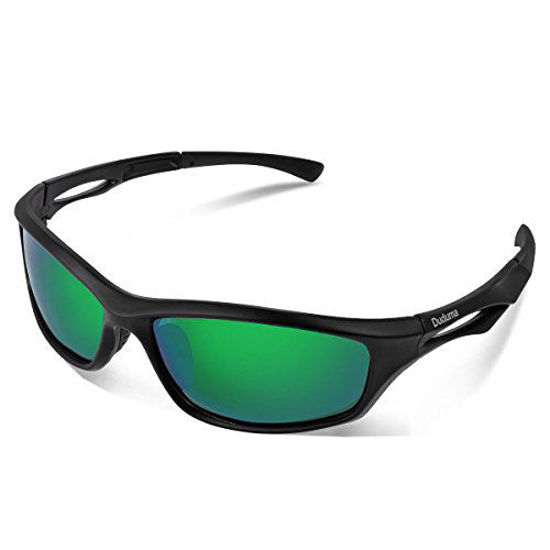GetUSCart Duduma Polarized Sports Sunglasses for Running Cycling Fishing Golf Tr90 Unbreakable Frame Yellow Yellow