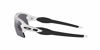 Picture of Oakley Men's OO9188 Flak 2.0 XL Rectangular Sunglasses, Polished White w Black/Prizm Black Polarized, 59 mm