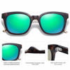 Picture of SOJOS Classic Square Polarized Sunglasses Unisex UV400 Mirrored Glasses SJ2050 with Tortoise Frame/Green Mirrored Lens