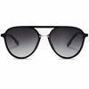Picture of SOJOS Oversized Polarized Sunglasses for Women Men Aviator Ladies Shades SJ2078 with Black Frame/Gradient Grey Lens