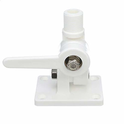 Picture of Seachoice 19501 4-Way Nylon Antenna Ratchet Mounting Kit, White Finish