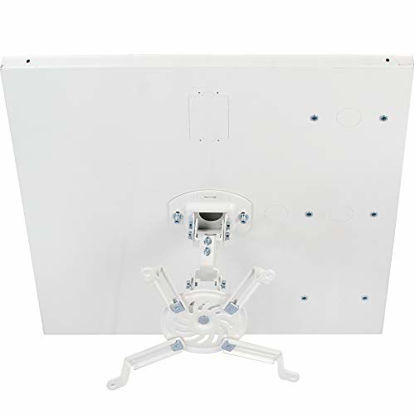 Picture of VIVO Universal Adjustable 2 x 2 feet Drop Ceiling Projector Mount, Suspended Drop-in Ceiling Projection Mounting Kit, White, MOUNT-VP07DP