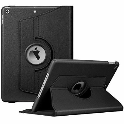 Picture of Fintie Rotating Case for New iPad 8th Gen (2020) / 7th Generation (2019) 10.2 Inch - [Built-in Pencil Holder] 360 Degree Rotating Smart Protective Stand Cover with Auto Sleep/Wake, Black