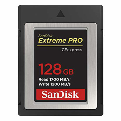 Picture of SanDisk 128GB Extreme PRO CFexpress Card Type B - SDCFE-128G-GN4NN
