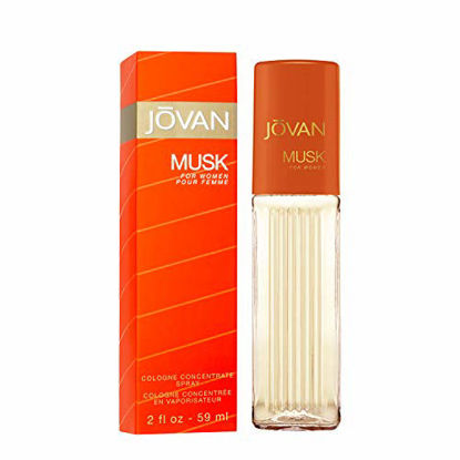 Picture of Jovan Musk for Women, Cologne Spray, 2 fl.oz., Women's Fragrance with Musk & Floral Notes like Jasmine, A Sexually Appealing & Attractive Spray on Scent That Makes a Great Gift.