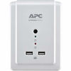 Picture of APC Wall Outlet Plug Extender, Surge Protector with USB Ports, P6WU2, (6) AC Multi Plug Outlet, 1080 Joule Surge Protection White