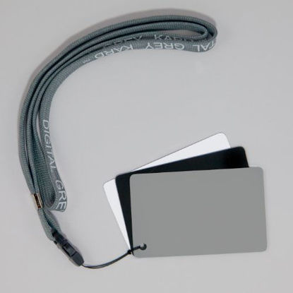 Picture of DGK Color Tools Optek Premium Reference White Balance Card Set- 3 Card Set- 3 Card Digital Color Correction Tool