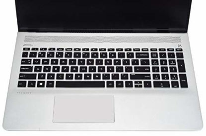 Picture of Keyboard Cover Skin Compatible HP Pavilion 15.6" 2018 NewSeries,HP Pavilion x360 15-BR075NR,HP Pavilion 15-BS 15-BW 15-CC 15-CB 15-CD,HP Envy x360 15M-BP 15M-BQ,17.3" HP Envy 17M 17-BS(Black)