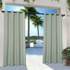 Picture of Exclusive Home Curtains Indoor/Outdoor Solid Cabana Grommet Top Curtain Panel Pair, 54x84, Seafoam, 2 Piece
