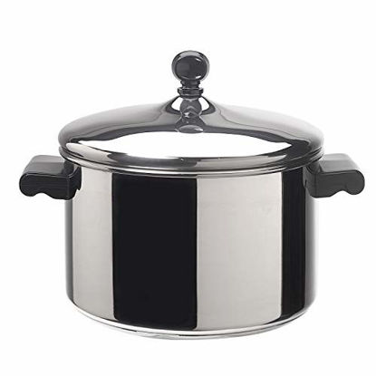Picture of Farberware Classic Stainless Steel 4-Quart Covered Saucepot - - Silver