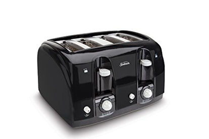Picture of Sunbeam Wide Slot 4-Slice Toaster, Black (003911-100-000)