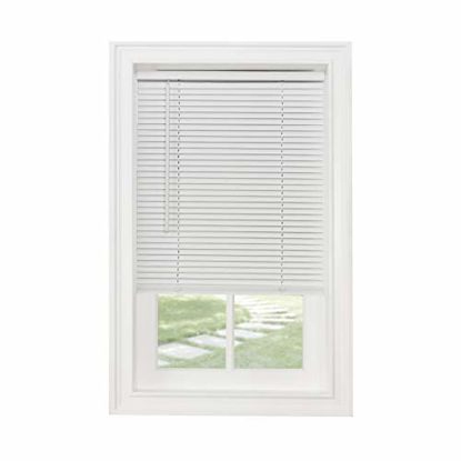 Picture of Achim Home Furnishings Cordless Morningstar 1" Light Filtering Mini Blind, Width 35inch, Pearl White