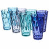 Picture of Optix 20-ounce Plastic Tumblers | set of 8 in 4 Coastal Colors