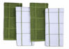 Picture of AMOUR INFINI Terry Dish Towel | Set of 4 | 16 x 26 Inches | Durable, Soft and Absorbent |100% Cotton Dishtowels | Perfect for Household and Commercial Uses | Green