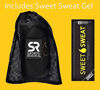 Picture of Sweet Sweat Waist Trimmer for Men & Women Black/Yellow (Large) | Premium Waist Trainer Sauna Suit, Includes Sample of Sweet Sweat Gel!