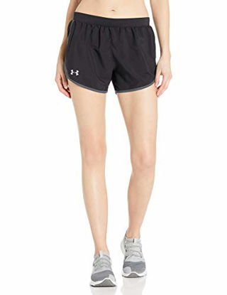 Picture of Under Armour Women's Fly By 2.0 Running Shorts , Black (006)/Pitch Gray , Large