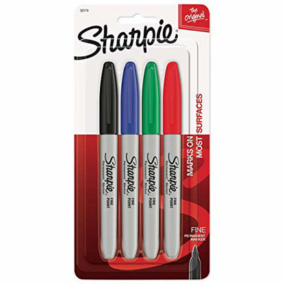 Picture of Sharpie Permanent Markers, Fine Point