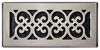 Picture of Decor Grates SPH410-NKL Scroll Floor Register, 4x10, Brushed Nickel Finish
