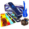Picture of Pick-a-Palooza DIY Guitar Pick Punch with Leather Key Chain Pick Holder - Blue