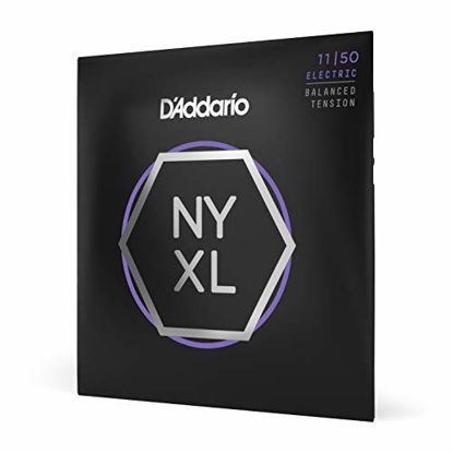 Picture of DAddario NYXL1150BT Nickel Plated Electric Guitar Strings,Balanced Tension,Medium,11-50 - High Carbon Steel Alloy for Unprecedented Strength - Ideal Combination of Playability and Electric Tone
