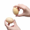 Picture of 4 Pcs Natural Wood Egg Shaker Musical Percussion Instrument