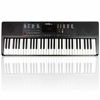 Picture of RockJam 61 Portable Electronic Keyboard with Key Note Stickers, Power Supply and Simply Piano App Content, Compact (RJ361)