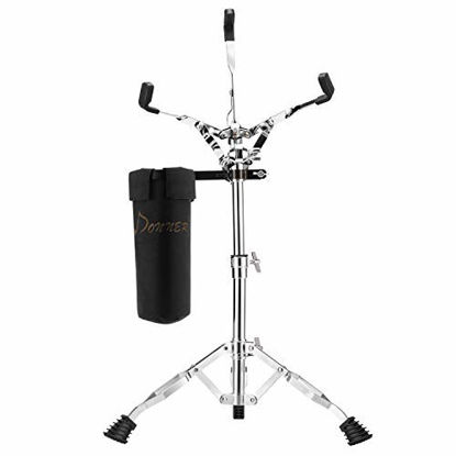Picture of Donner Snare Drum Stand, Adjustable Snare Stand Double Braced with Drumstick Holder Fit for 10''-14'' Dia Drums, Height Range 14.2-22.8 Inches
