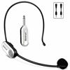 Picture of Wireless Microphone Headset, New UHF Wireless Headset Mic, 165ft Range, 1/4''&1/8'' Plug, Headset Mic and Handheld Mic 2 in 1, for iPhone, Android Phone, Desktop, Camera, Pa Speaker, Voice Amplifier