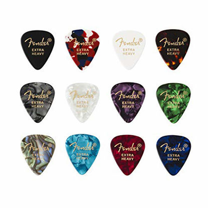 Picture of Fender 351 Celluloid Medley - Extra Heavy - (12 Pack)