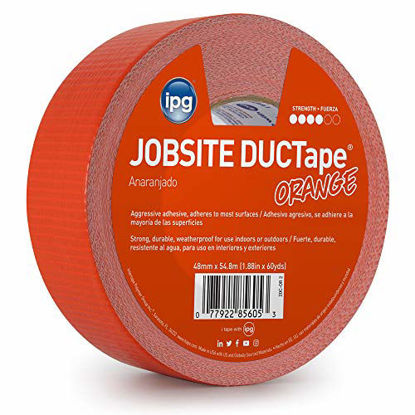 Picture of IPG JobSite DUCTape, Colored Duct Tape, 1.88" x 60 yd, Orange (Single Roll)