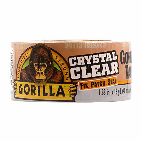 GetUSCart Gorilla Crystal Clear Duct Tape, 1.88? x 18 yd, Clear, (Pack