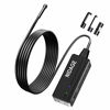 Picture of NIDAGE Wireless Endoscope for Automotive Inspection Semi-Rigid Flexible Waterproof 5.5MM WiFi Borescope Camera Compatible Android and iOS Smartphones, iPhone, iPad (4.92FT)