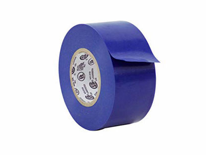 Picture of WOD ETC766 Professional Grade General Purpose Blue Electrical Tape UL/CSA listed core. Vinyl Rubber Adhesive Electrical Tape: 1.5 inch X 66 ft - Use At No More Than 600V & 176F (Pack of 1)