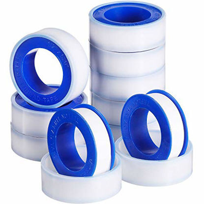 Picture of Skylety Thread Seal Tapes, PTFE Pipe Sealant Tape (1/2 by 520 Inches, White, 10 Rolls)