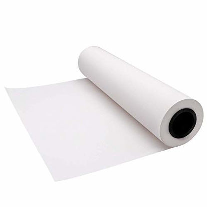 Picture of White Kraft Butcher Paper Roll -18" x 2100" (176 ft) Food Grade White Wrapping Paper for Meats of All Varieties - Unbleached Unwaxed and Uncoated