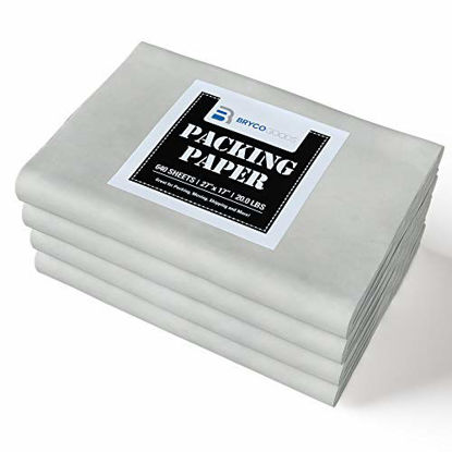 Picture of Packing Paper Sheets for Moving - 20lb - 640 Sheets of Newsprint Paper - Must Have in Your Moving Supplies - 27" x 17" - Made in USA