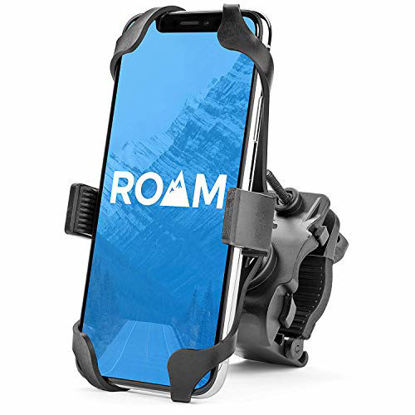 Picture of Roam Universal Premium Bike Phone Mount for Motorcycle - Bike Handlebars, Adjustable, Fits iPhone 12, 12Pro 11, X, XR, 8 | 8 Plus, 7 | 7 Plus | Galaxy, S10, S9, S8, Holds Phones Up to 3.5" Wide