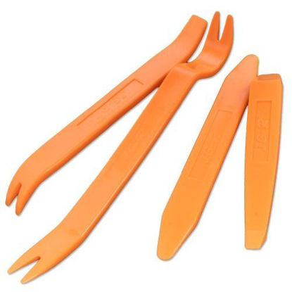 Picture of 4Pcs Auto Door Clip Panel Trim Removal Tool Kits for Car Dash Radio Audio Installer Pry Tool