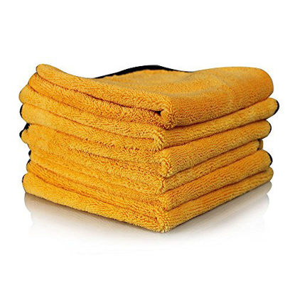 Picture of Chemical Guys MIC_507_06 Professional Grade Premium Microfiber Towel, Gold (16 in. x 24 in.) (Pack of 6)