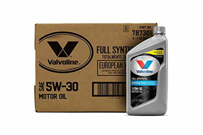 Picture of Valvoline European Vehicle Full Synthetic SAE 5W-30 Motor Oil 1 QT, Case of 6