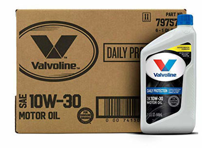 Picture of Valvoline Daily Protection SAE 10W-30 Conventional Motor Oil 1 QT, Case of 6