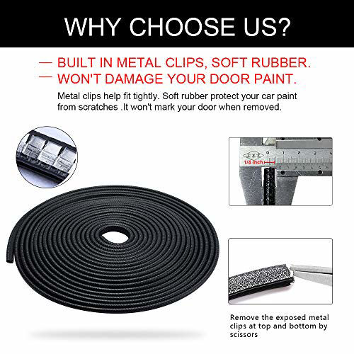 GetUSCart Winunite Car Door Edge Guards 324/5Ft(10M) Universal Fit