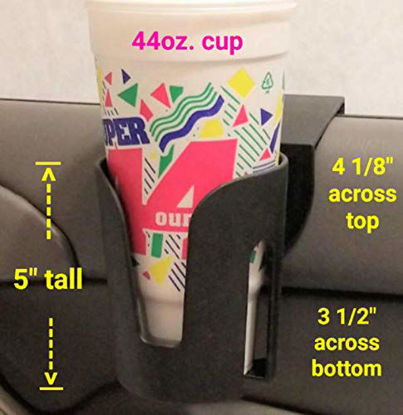 Picture of The LEDGE The Best Auto Cup Holder Large Cup Holder (for Yeti's, Hydro flasks, Big Gulps, Large Bottled Drinks, Big Mugs)