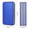 Picture of alavisxf xx CD Case, 96 Capacity Hard Plastic CD Holder Protective DVD Disc Storage Case Holder Portable Zipper CD DVD Organizer Storage Wallet for Car Home Travel (96 Capacity, Blue)