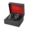 Picture of Armani Exchange Men's Hampton Stainless Steel Watch, Color: Black/Black Set (Model: AX7101)