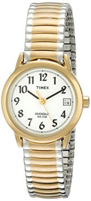 Picture of Timex Women's Easy Reader 25mm Quartz Analog Stainless Steel Strap, Two Tone, 12 Casual Watch (Model: T2H381)