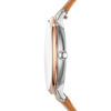 Picture of Fossil Women's Jacqueline Quartz Leather Three-Hand Watch, Color: Rose Gold/Blue, Luggage (Model: ES4274)