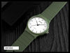 Picture of Simple Design Analog Watch with ArmyGreen Resin Band for Men/Women Student Watches