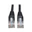 Picture of Tripp Lite Cat5e 350MHz Snagless Molded Patch Cable (RJ45 M/M) - Black, 10-ft.(N001-010-BK)