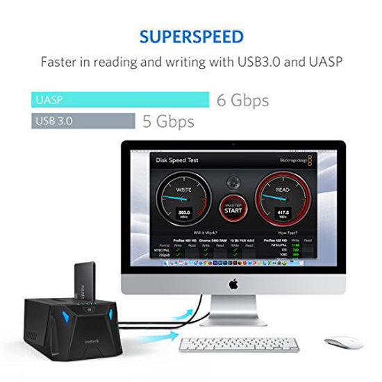 GetUSCart Inateck SATA Hard Drive Docking Station, USB 3.0 SSD Docking